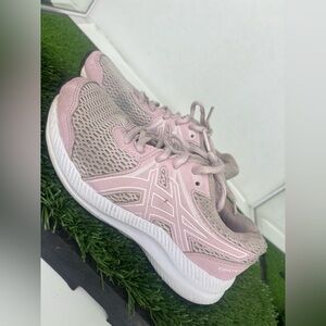 Asics Contend 7 GS Grade School Kids Running Sneakers Barely Rose/White Size 2.5